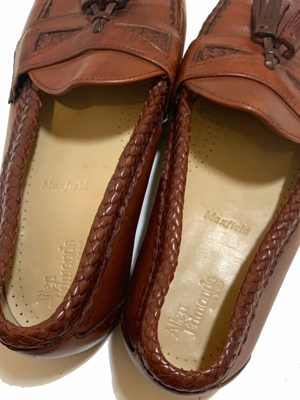 Allen Edmonds Men’s Maxfield Brown leather Tassel Loafer